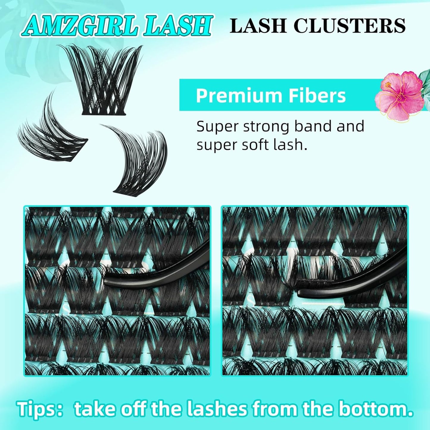 Lash Clusters Wet Look 168Pcs Eyelash Cluster Ultra-Thin Lash Band Eyelashes Extensions Spiky Anime Wide Span Lashes(Tulip,D-16mm)