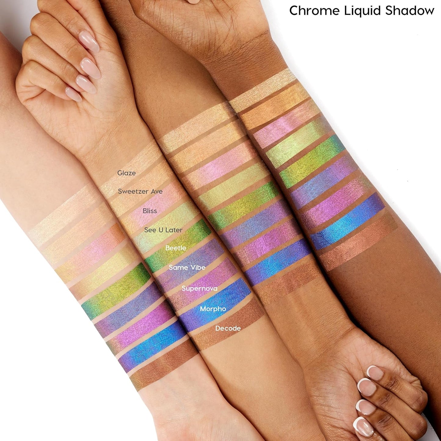 ColourPop Chrome Liquid Eyeshadow - Color-Shifting Chrome Eyeshadow with Long-Lasting & Ultra-Pigmented Formula - Supernova (0.05 oz)