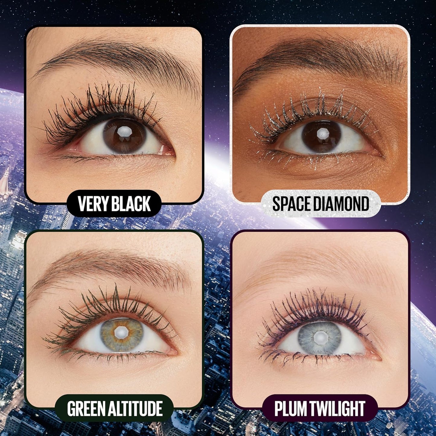 Maybelline Lash Sensational Sky High Washable Mascara, Volumizing, Lengthening, Defining, Curling, Multiplying, Buildable Mascara Make Up Formula, Green Altitude, 1 Count