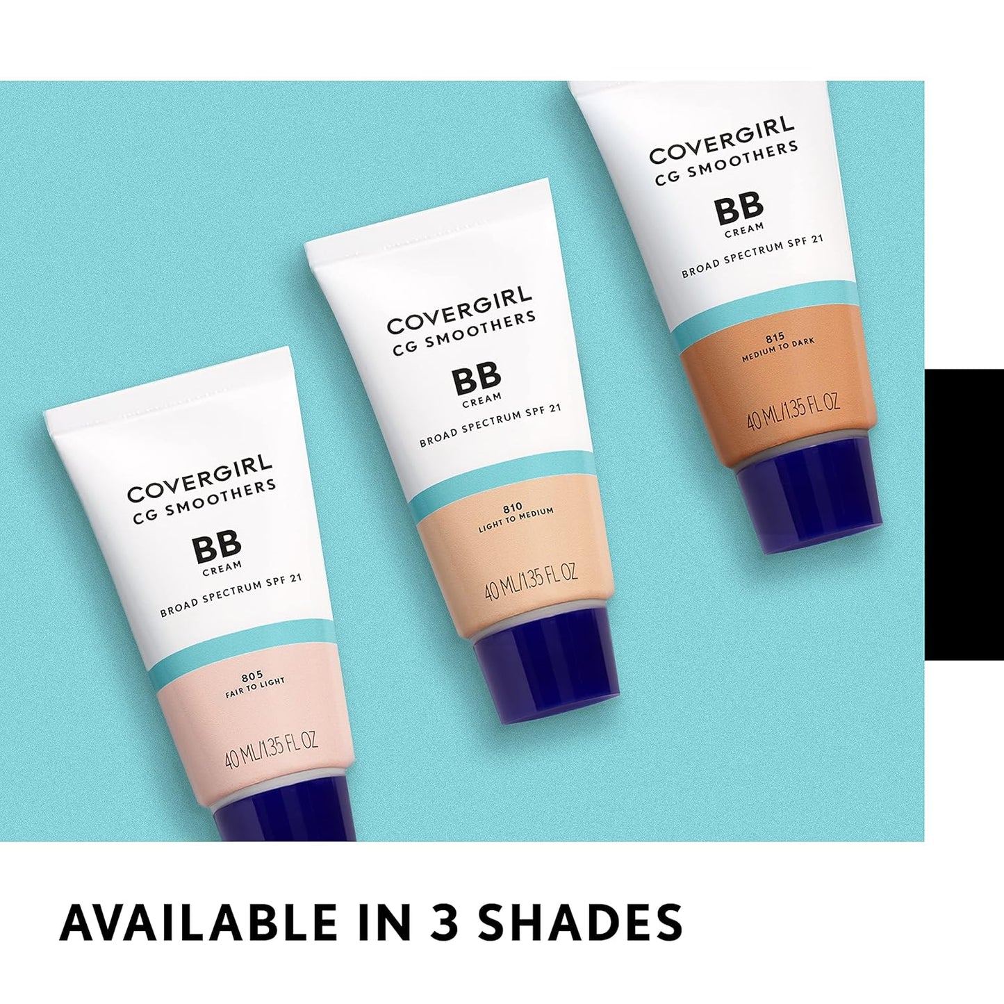 COVERGIRL Smoothers Bb Cream, Medium To Dark 815, 1.35 Fl Oz, 2 Count