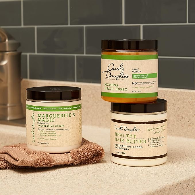 Carol's Daughter Mimosa Hair Honey Shine Pomade for Textured and Curly Hair - with Shea Butter & Rosemary Oil, 8 fl oz