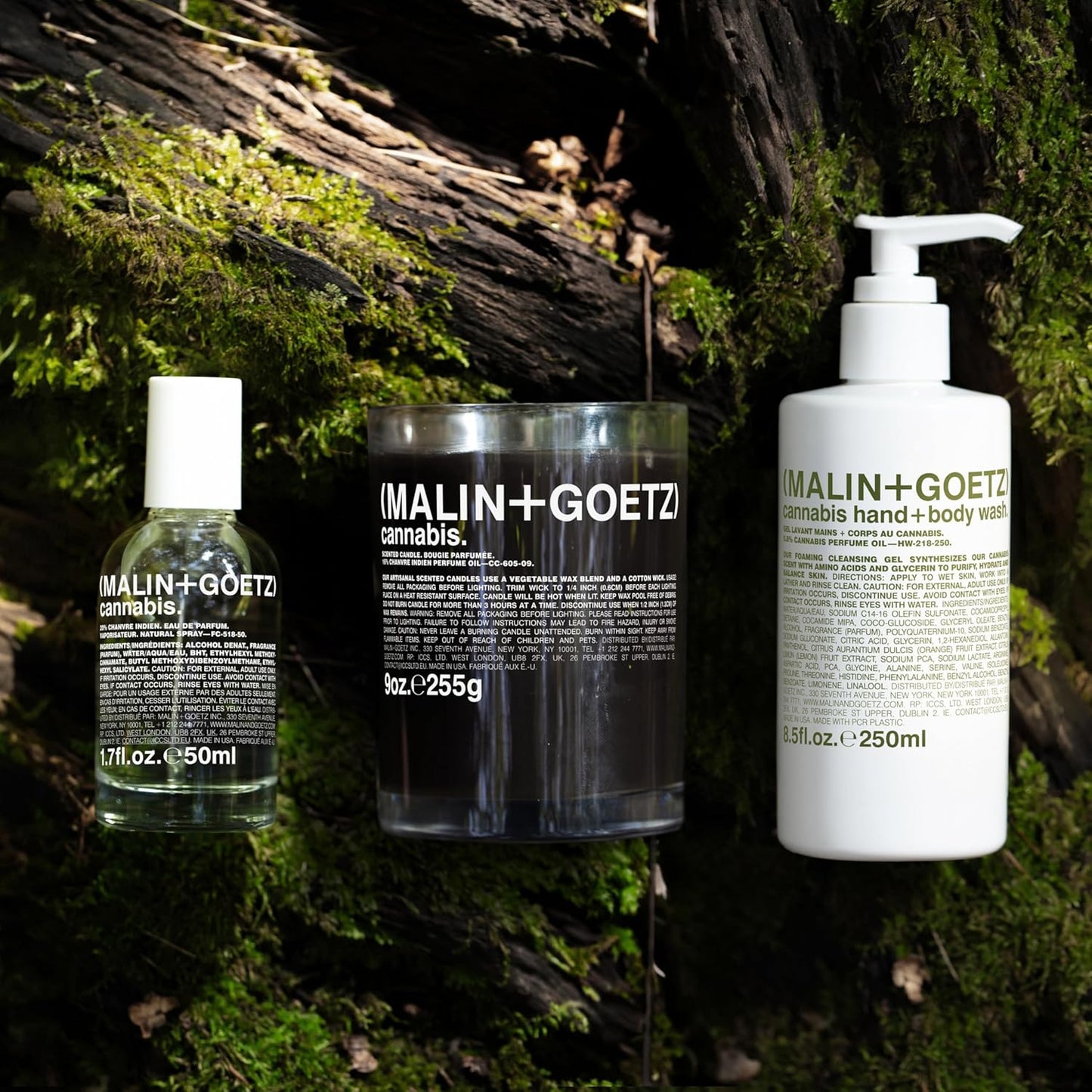 MALIN+GOETZ Cannabis Hand and Body Wash, White, 8.45 Fl Oz (Pack of 1)