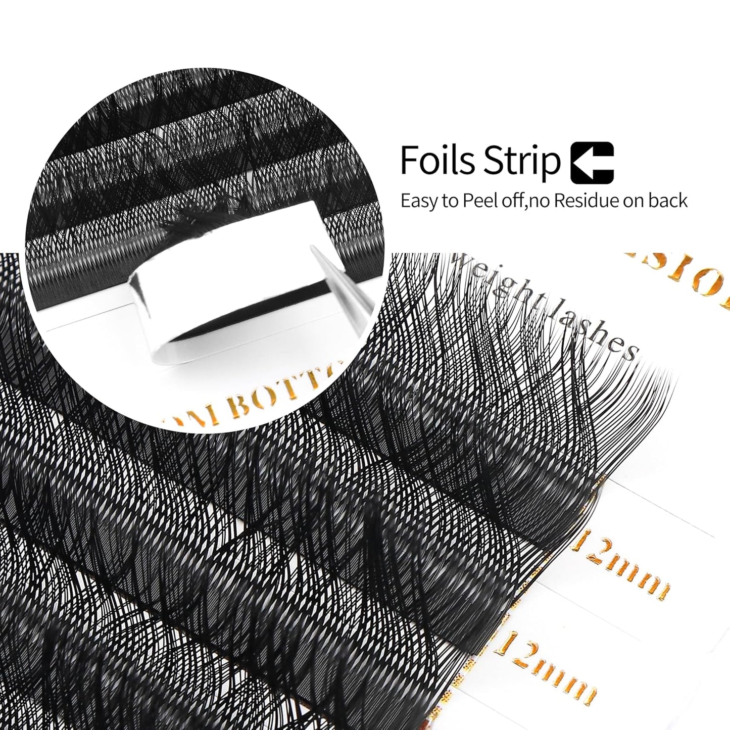 W Lash Extensions Supplies 4D Eyelash Extensions W Shape 0.07mm Thickness L/LU Curl Mix 8-15mm Premade Fans Easy Fan Lashes Matte Black 12 Rows Crisscross Eyelashes(W-4D-0.07-L,8-15mm)
