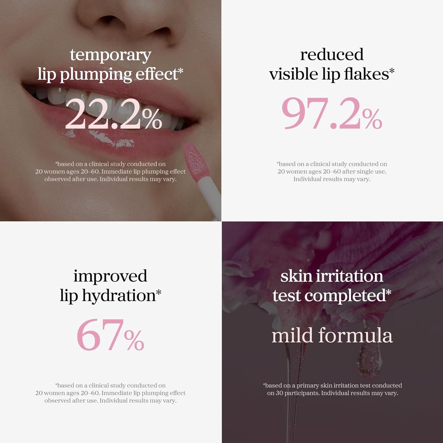 NOONI Korean Lip Oil - Applepeony | Long-Lasting, Moisturizing, Plumping, Revitalizing for Dry Lips, Waterproof, No Peel Off, Hydrating Lip Stain, Stocking Stuffers, Cute Stuff, 0.12 FL Oz