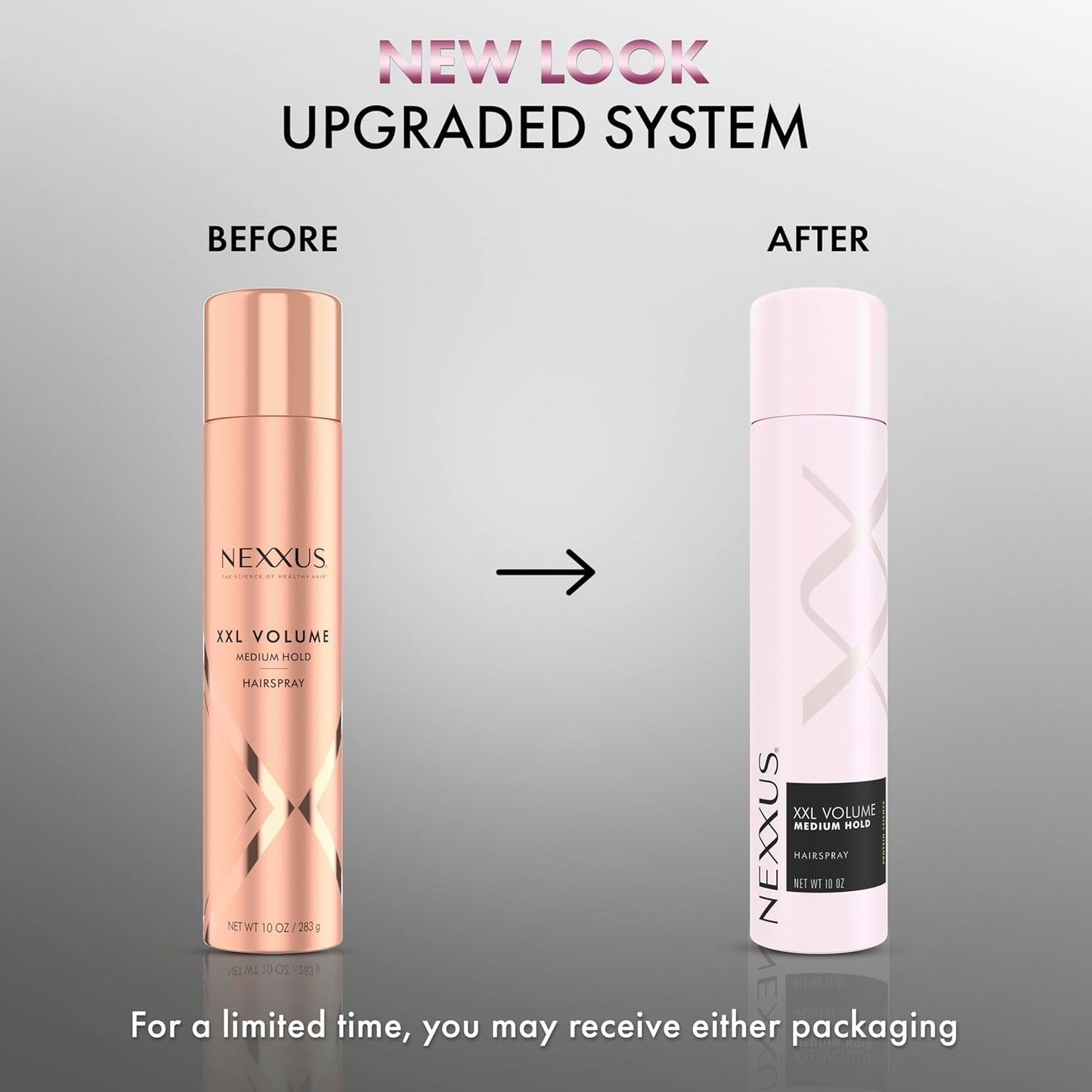 Nexxus Styling Spray XXL Finish Volume Medium Hold Hairspray Powered by STYLEPROTECT Technology 10 oz