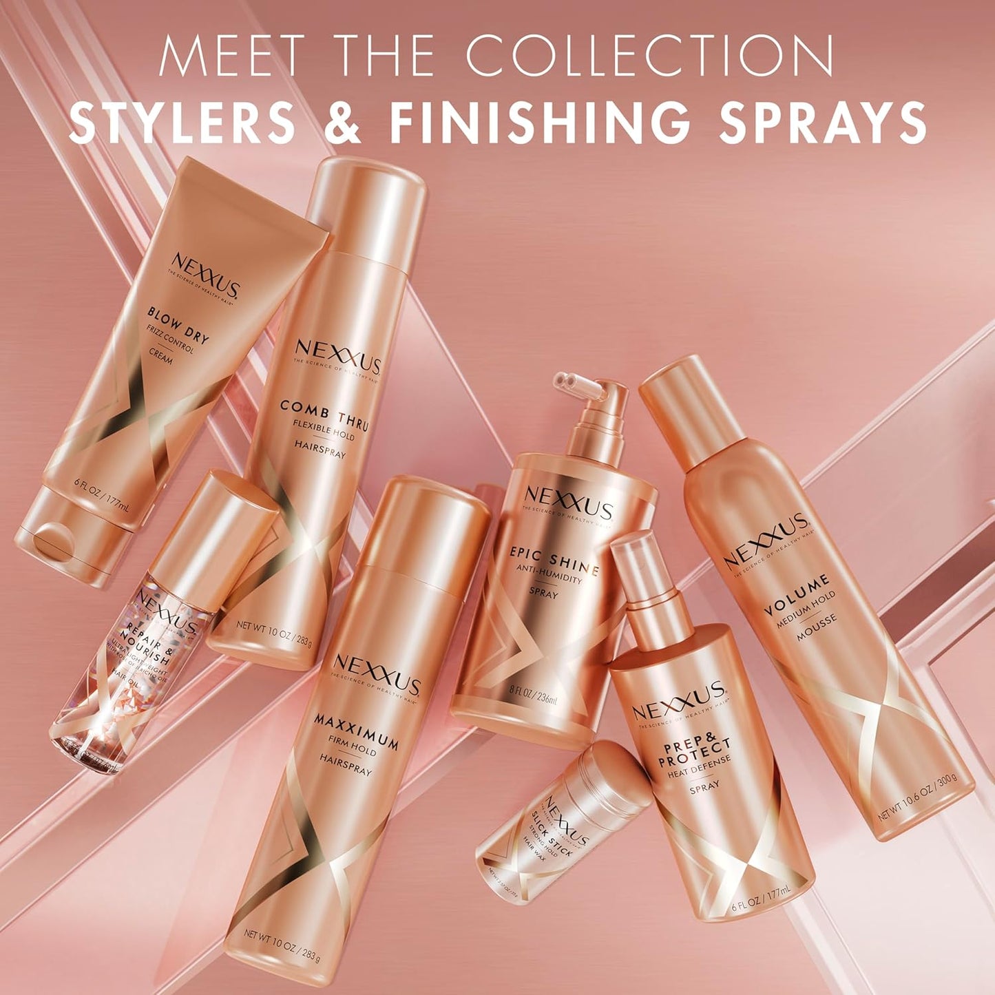 Nexxus Styling Spray Maxximum Finish Firm Hold Hairspray Powered by STYLEPROTECT Technology 10 oz
